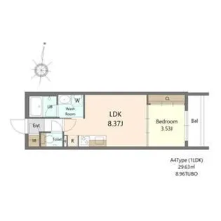 SーRESIDENCE医大南ALTIER【1階】の間取り