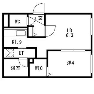 CAMPANELLA平岸(カンパネラ平岸) 仮)平岸4ー9MS【4階】の間取り