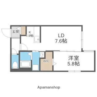 北海道札幌市豊平区美園九条7丁目【マンション】の間取り