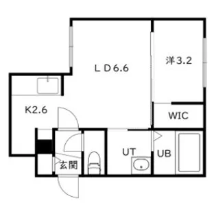 MODERNO HASSAMU(モデルノ発寒)【1階】の間取り