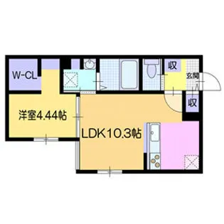 仮)アーバス南円山【203号室】の間取り