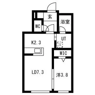 仮)南7条西13丁目MS【105号室】の間取り
