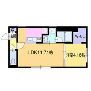 仮)ドルチェ南郷8【4階】の間取り