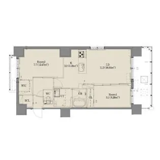 仮)ジラフ大通西15プレミア【8階】の間取り