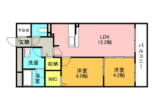 公園通ハイム【0202号室】の間取り