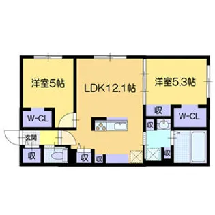 仮)ソラテラス【405号室】の間取り