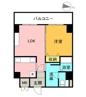 IーFRONT NAEBO【6階】の間取り