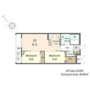 SーRESIDENCE東札幌BLING【103号室】の間取り