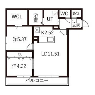 ガイアールS24【2階】の間取り