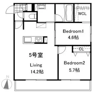 SERENITE医大南【1階】の間取り