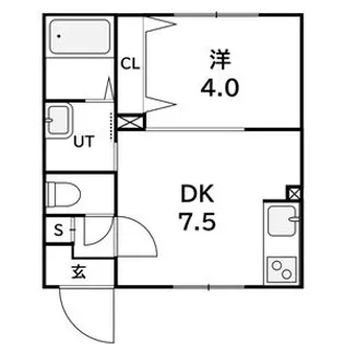 ラフィーネ西町【4階】の間取り