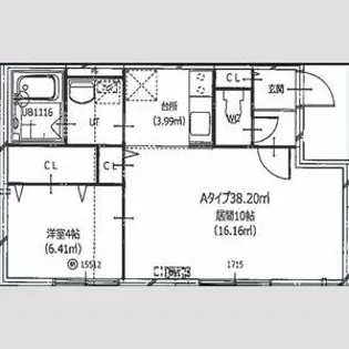 HERO YAMAHANA1【1階】の間取り