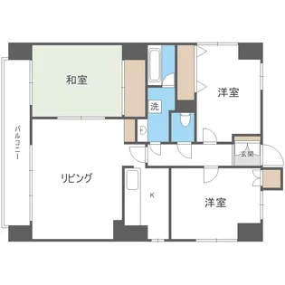 サンロード南5条【7階】の間取り