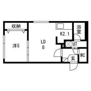 ドゥーロジュマンⅢ【405号室】の間取り