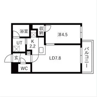 ブリス北円山【303号室】の間取り