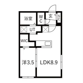 ONEーSOEN(ワンーソウエン)【2階】の間取り