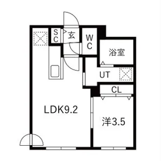 ONEーSOEN(ワンーソウエン)【403号室】の間取り