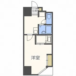 CANVASSすすきの【401号室】の間取り