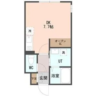 COFFRET(コフレ)西町北【4階】の間取り