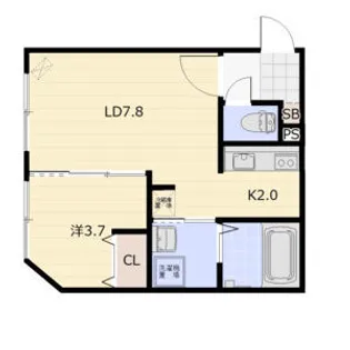 VILLAGE SOEN【0206号室】の間取り