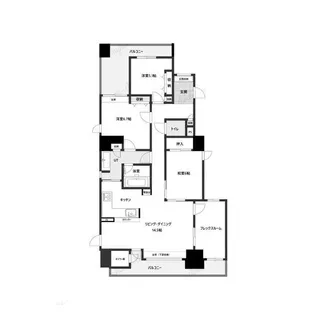 エスセーナ南16条ルネス【405号室】の間取り