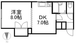 プレサント南10西11【108号室】の間取り