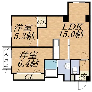 ルピナス【7階】の間取り