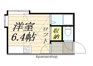 PLAZA IN 山鼻【102号室】の間取り