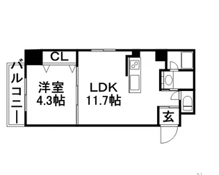 フロントコート大通公園【2階】の間取り