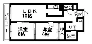 アトリオ・ミヤギ【3階】の間取り