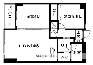 ノーザンヒルズ大通東【5階】の間取り