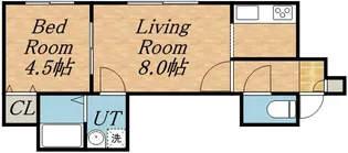 ラポール南6条【2階】の間取り