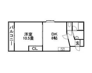 ドミ20公園通り【601号室】の間取り