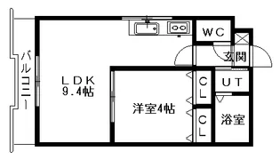 パインセントラルハイツ【3階】の間取り