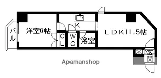 メープル南16条【2階】の間取り