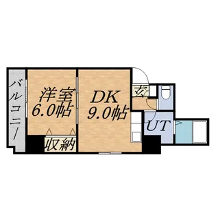 エレガンス円山【606号室】の間取り