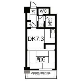 ライオンズマンション第5大通【702号室】の間取り