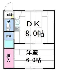 5条マンションA棟【206号室】の間取り