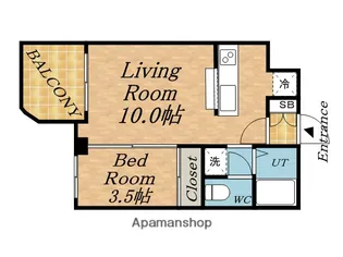 ポートレイト【4階】の間取り