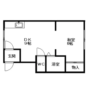 円山ホワイトハイツ【106号室】の間取り