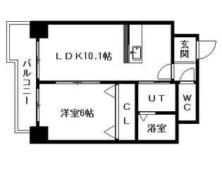 ドエル円山【2階】の間取り