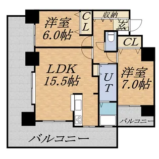 クリーンサッポロ医大西【7階】の間取り