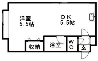 メゾンドボワール円山【4階】の間取り