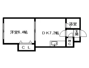 ローズマリー【403号室】の間取り