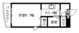 シティクレヴァライフ【402号室】の間取り