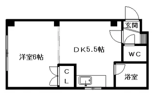 スカイパーク10・9【205号室】の間取り