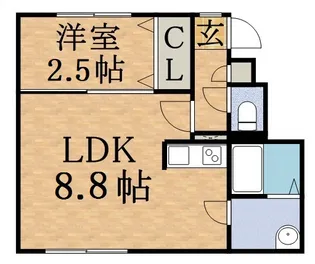 ドミシール宮の森【4階】の間取り