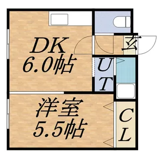 CENTRAL6(セントラル)【108号室】の間取り