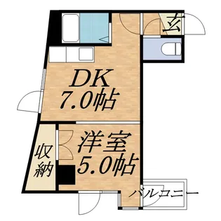 MAISON KAMUY KITAMARUYAMA【301号室】の間取り