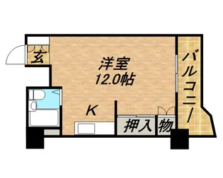 リラハイツ大通【303号室】の間取り